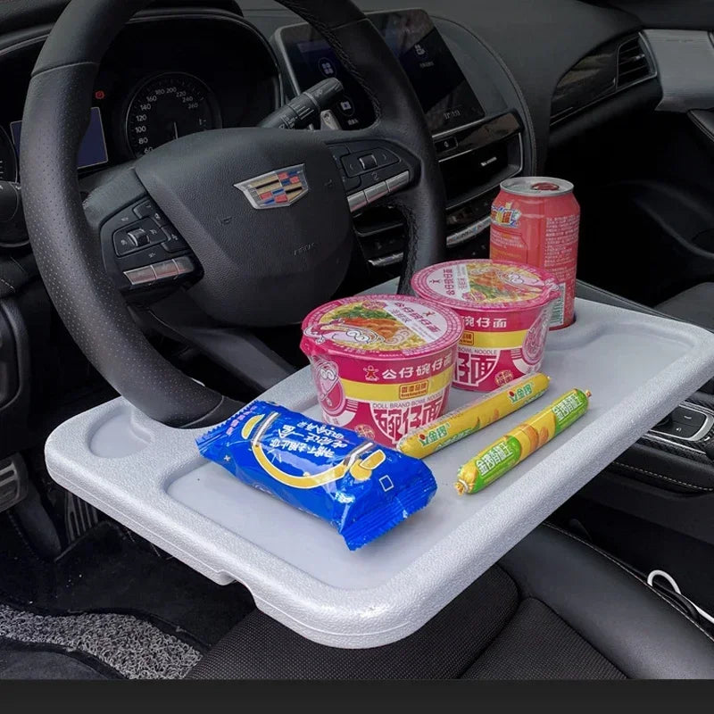 Multifunctional Car Table Holder Steering Wheel Car Laptop Computer Desk Mount Stand Table Work Cart Drink Food Coffee Holder