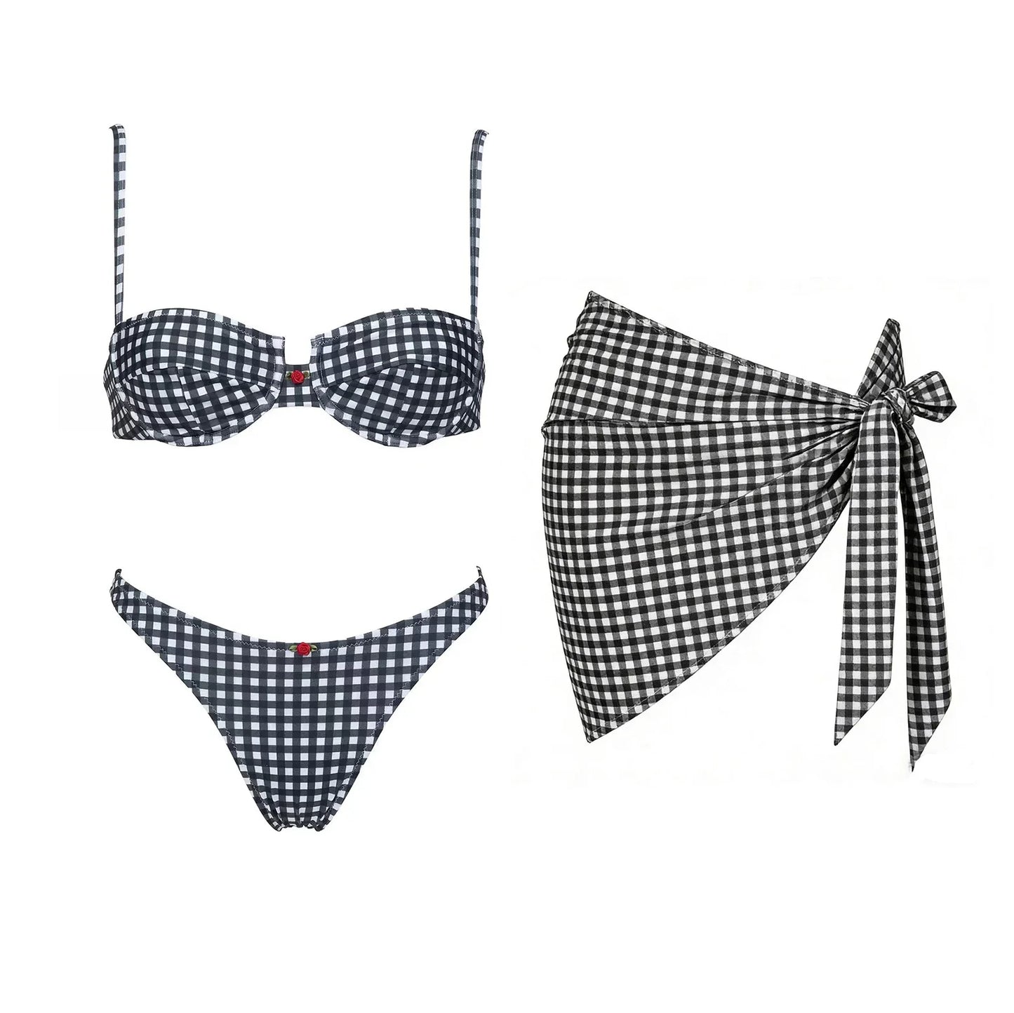 3Pcs Micro Bikinis 2026 Swimwear Women Swimsuit Sexy Brazilian Bikini Set Printed Beachwear Push Up Bathing Suit biquini Female