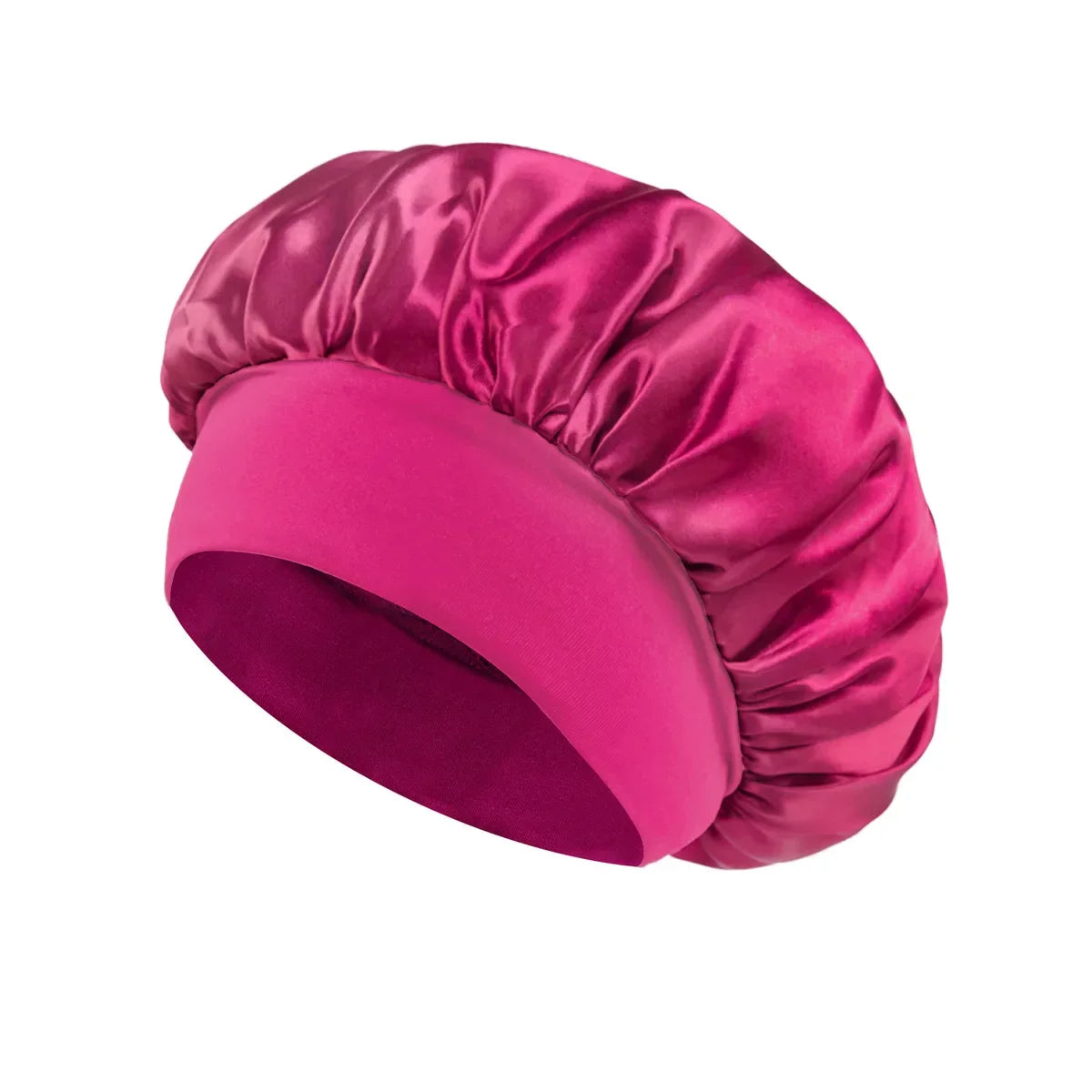 Solid Wide-Brimmed Satin Hair Bonnet for Sleeping *Multiple Colors*