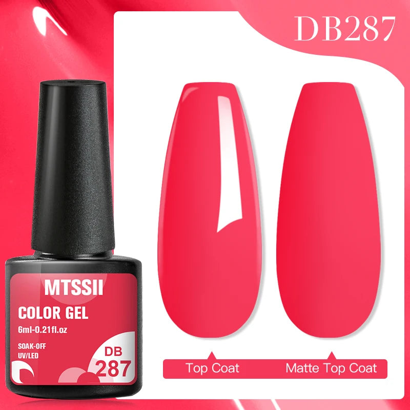 Mtssii 7ml Neon Snowflake Gel Nail Polish Fluorescent Gel UV LED Semi Permanent Glitter Snow Sequins Nails Art Design Varnishes