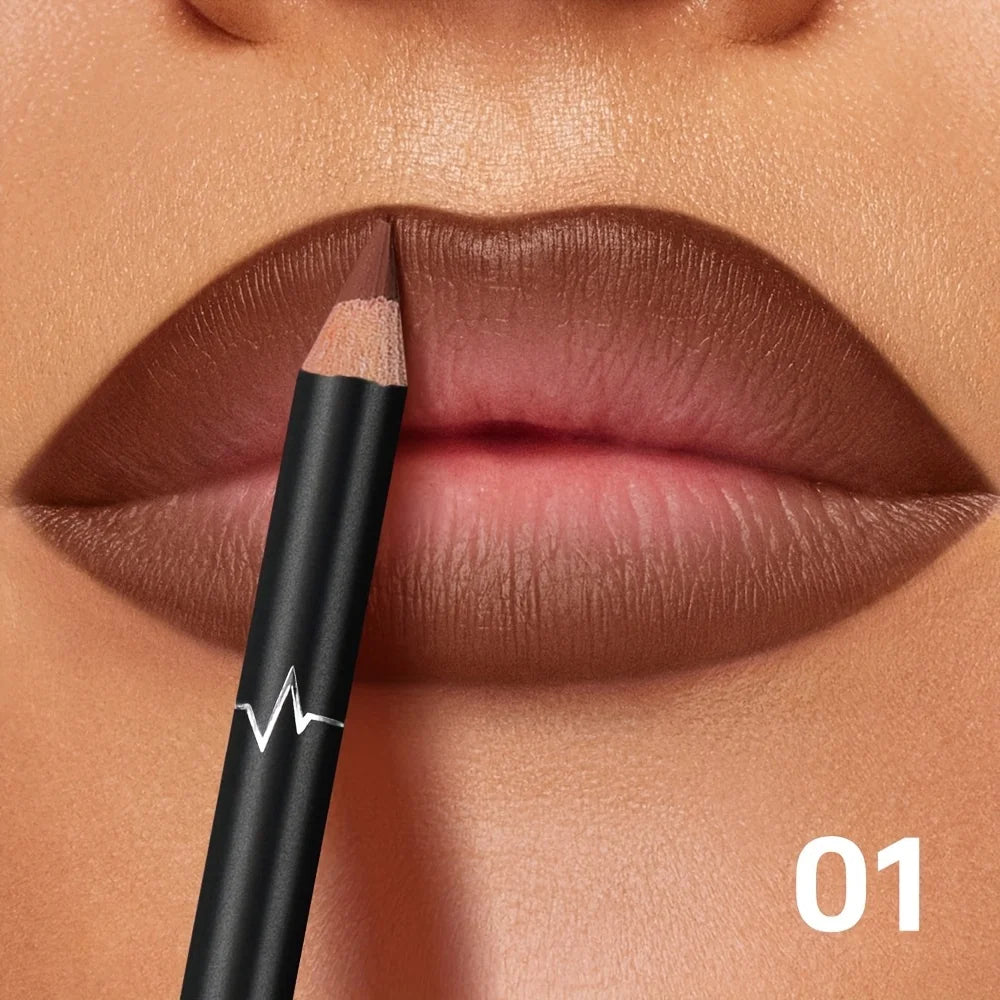 Super smooth and long-lasting lip liner pen, waterproof, sweat-proof and non-smudge, matte finish, outlining full lip shapes