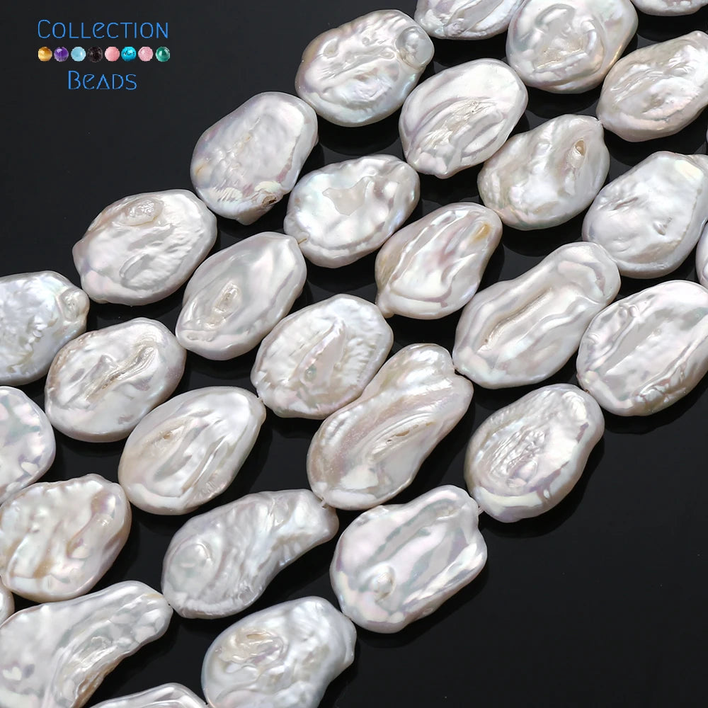 Natural Freshwater Baroque Irregular Shape Pearl Beads High Quality Punch Loose Beads For Jewelry Making DIY Necklace Bracelet