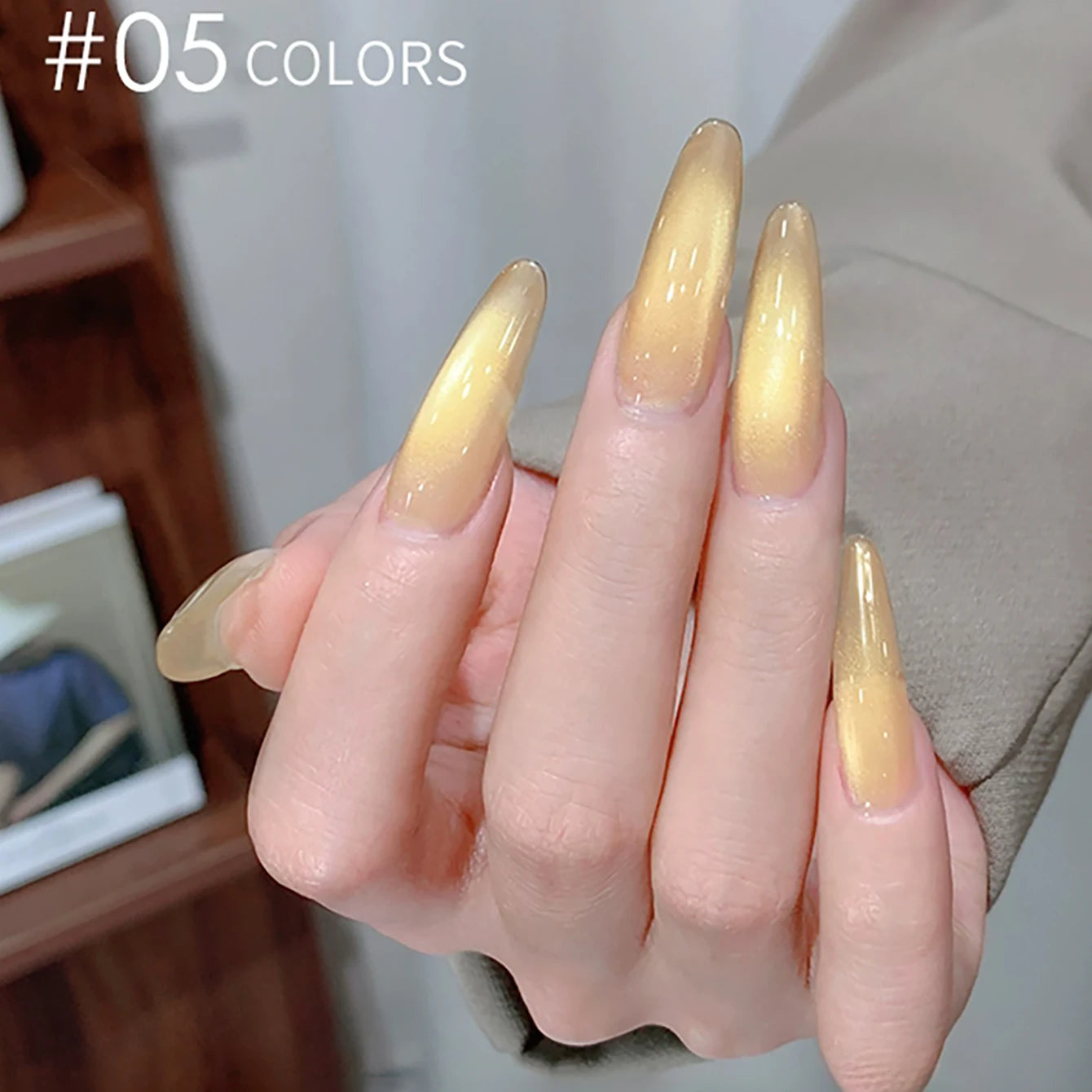 MIANEL 1-18pcs12ML Summer Hot Selling Rainbow Candy Colorful Cat Eye Gel Nail Polish New Porcelain White Glass Beads Nail Polish