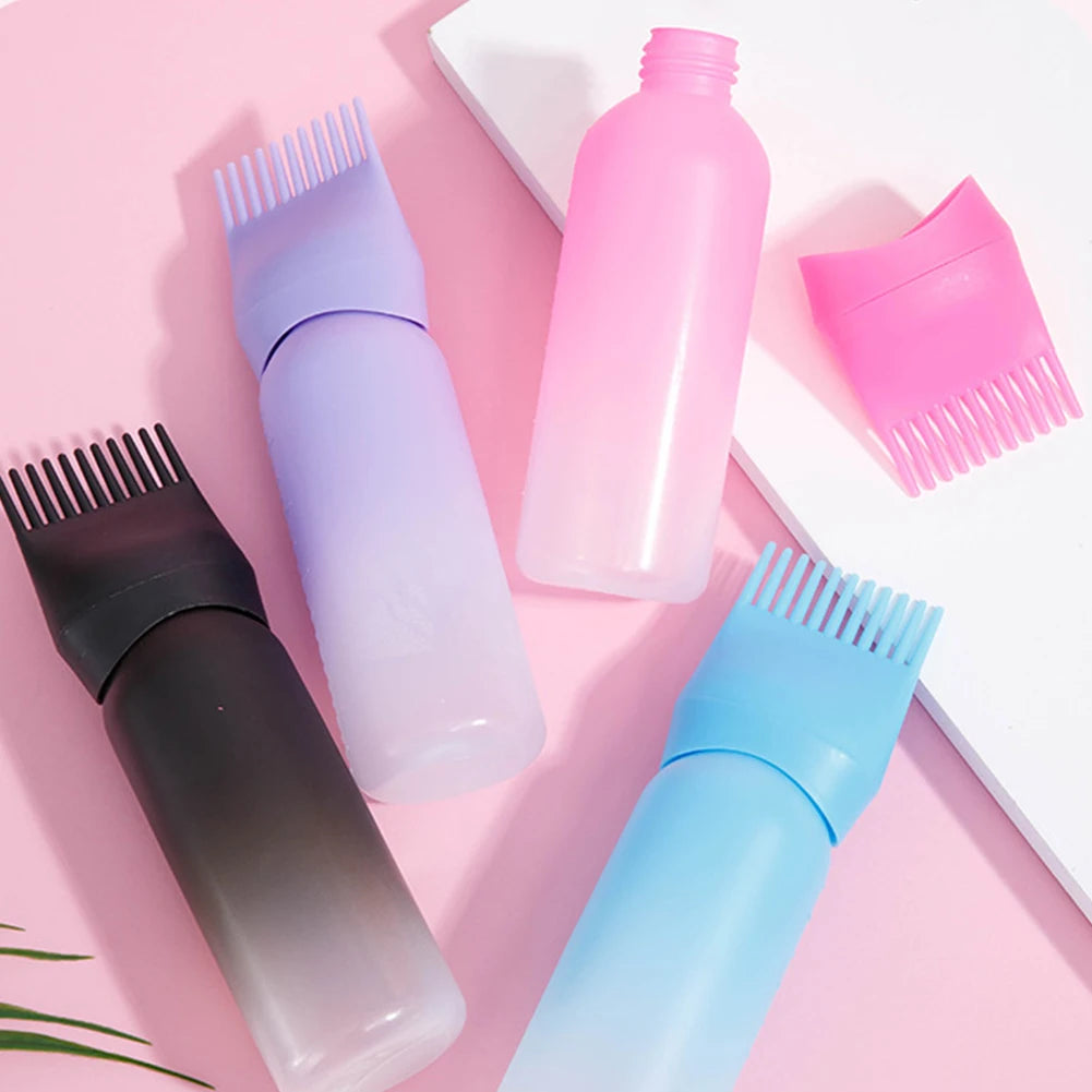 1Pc Colorful Hair Roots Massage Medicine Comb Hair for Hair Growth Serum Oil Nourish Portable Scalp Applicator Liquid Comb