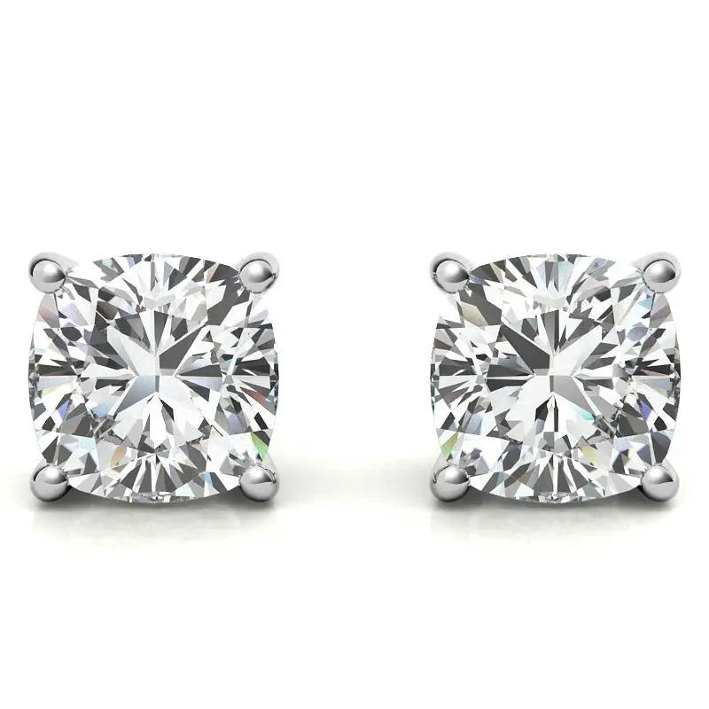 1.50 CTW Lab-Grown Diamond Stud Earrings – G/VS Clarity, 14k Gold Over Sterling Silver, White or Yellow Gold