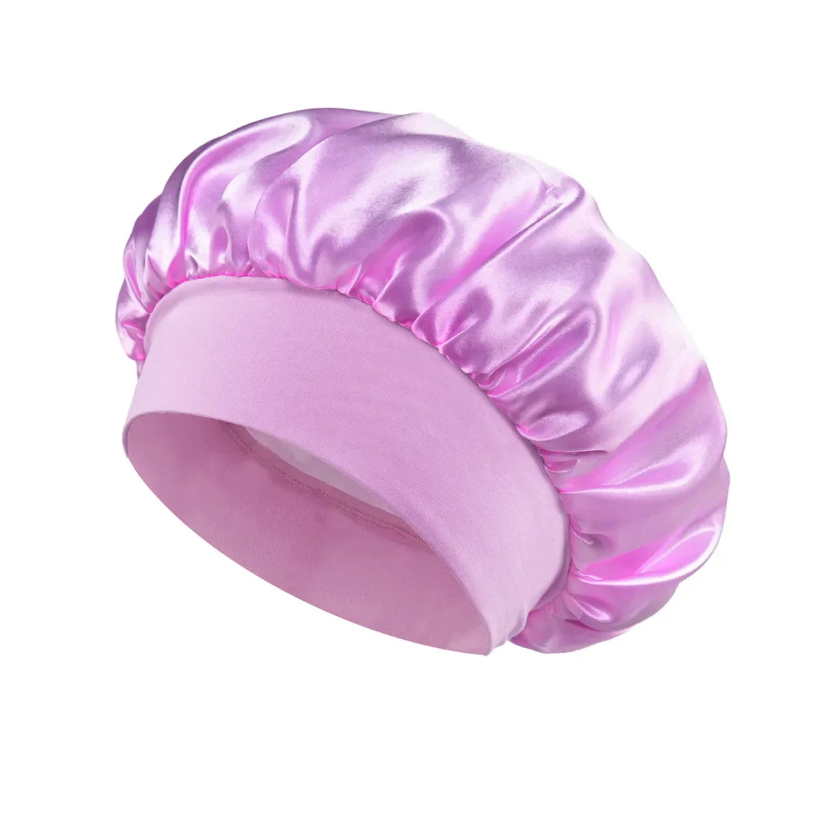 Solid Wide-Brimmed Satin Hair Bonnet for Sleeping *Multiple Colors*