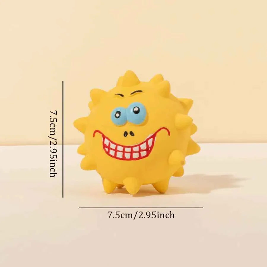 Squeaky Thorn Dog Chew Toy