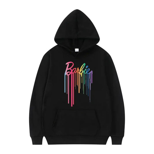New 2024 Women's Dripping Paint Pullover Sweatshirt Spring Autumn M Size Comfortable Soft Fabric Casual Streetwear