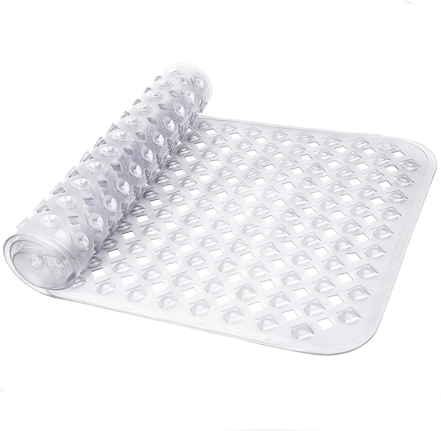 1pc Cartoon Extra Long Bathtub Mat 40x100cm Non Slip Bath Mat for Bathroom Tubs Shower Mats with Suction Cups & Drain Holes