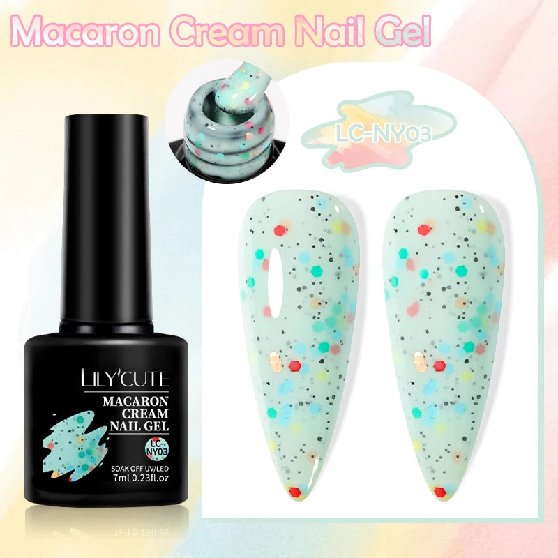 LILYCUTE 7ml Neon Reflective Nail Gel Polish Dark Flash Glitter Effect Fluorescent Gel Soak Off UV Gel Summer Nail Art Varnish
