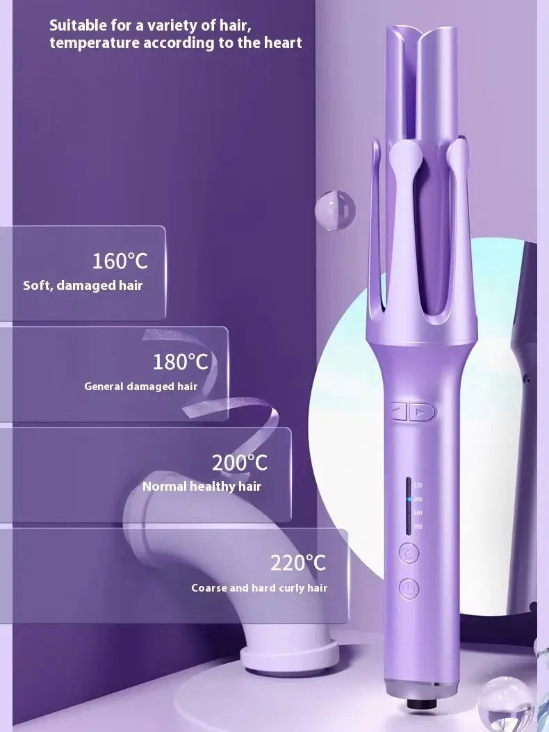 The electric curling iron does not damage the hair. The portable curling iron can create big waves comfortably and safely.