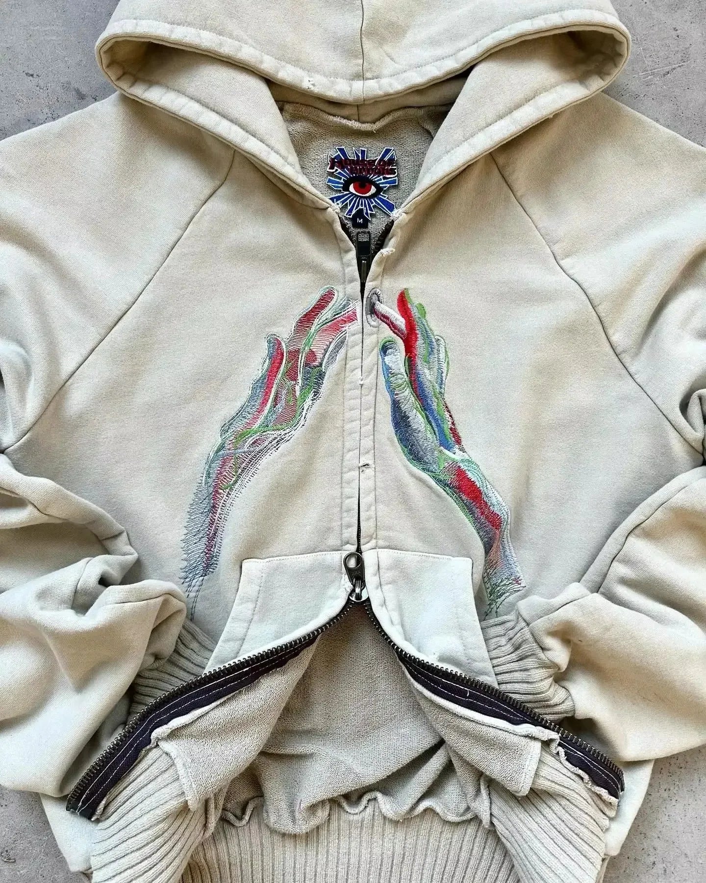 2024 High Street Trend Vintage Alphabet Embroidery Hoodie for Men Y2k Goth Harajuku Fashion Coat Couple Casual Loose Sweatshirt