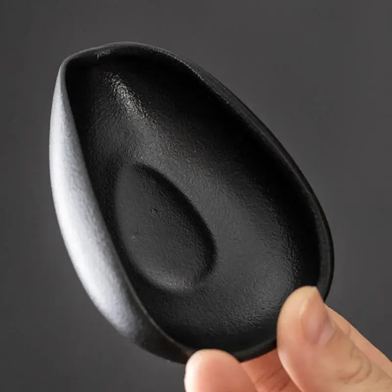 Ceramic Coffee Bean Dosing Cup Tray - Pottery Espresso Scoop for Precision Coffee Brewing-3