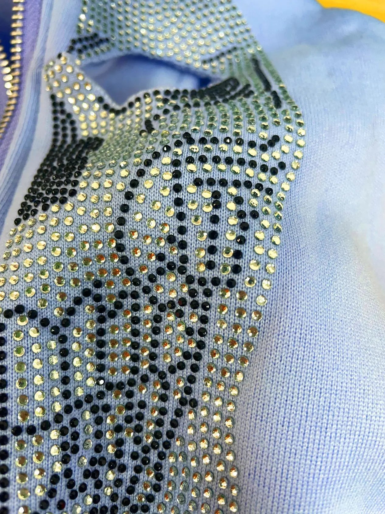 Skull Rhinestone Unisex Hoodie