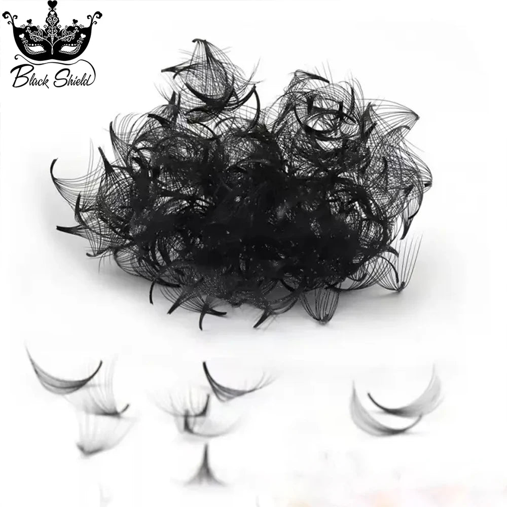 3D-20D Thin Pointy Base Premade Loose Fans 0.05/0.07mm 1200 Fans Medium Stem Sharp Russian Volume Lash Faux Mink Handmade Lash