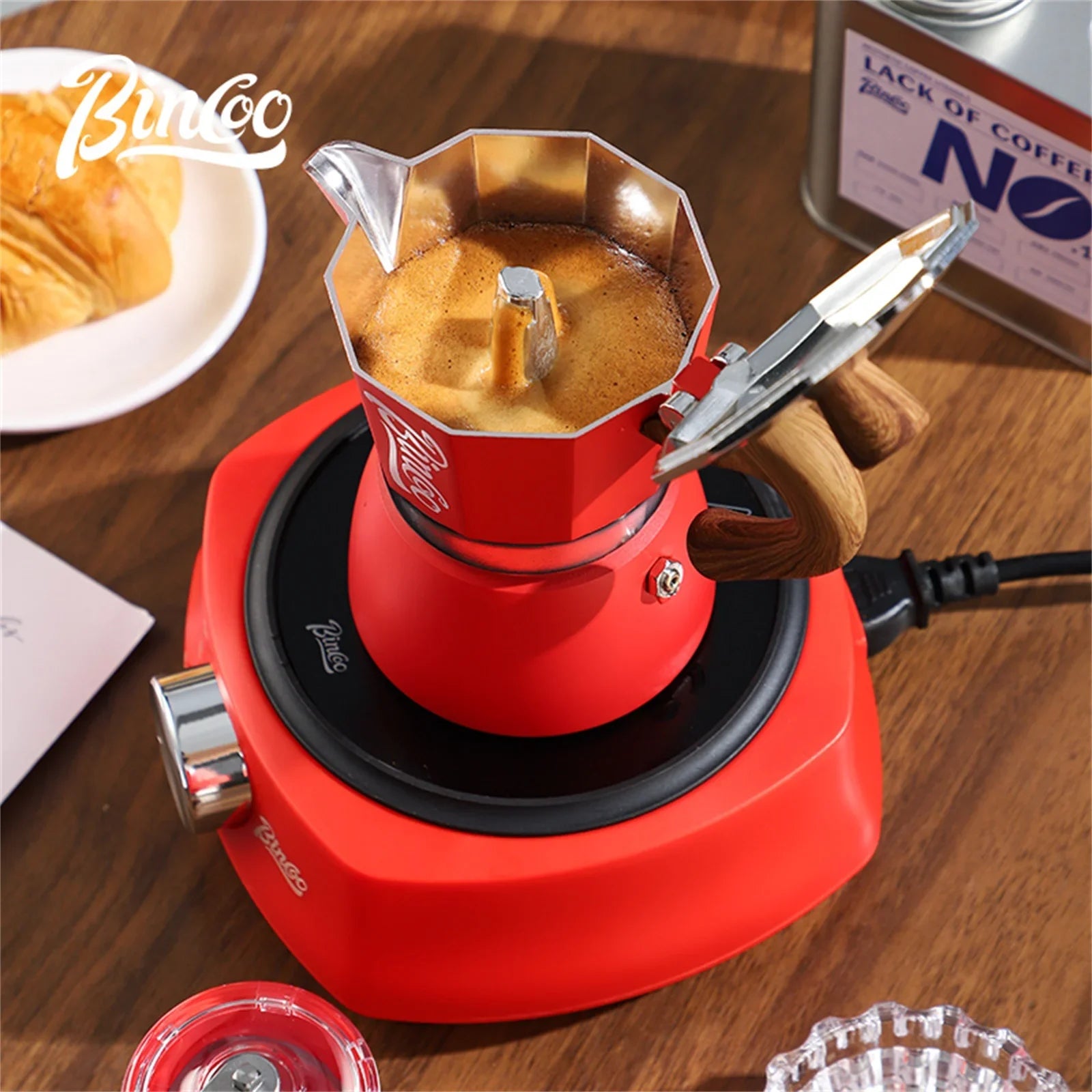 300ml Moka Pot - Italian Espresso Stovetop Coffee Maker for Home Baristas-2