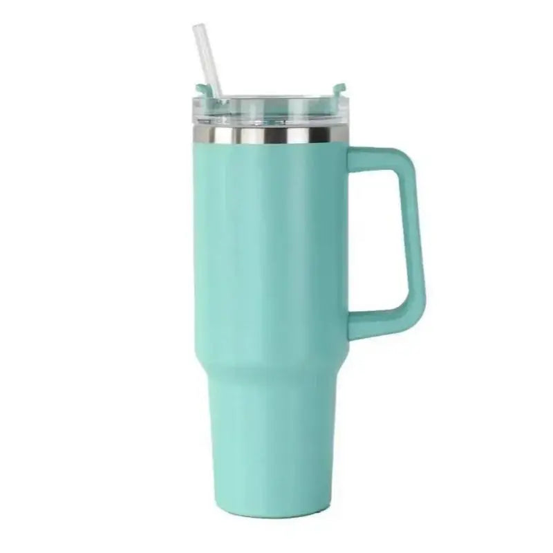 40oz Insulated Tumbler with Handle & Straw, 1200ML Travel Coffee Cup-6