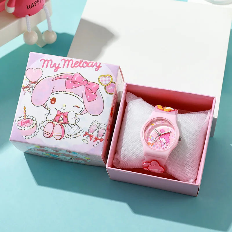 Hello Kitty and Friends 3D Silicone Jelly Watches with box Cinnamoroll Kuromi Melody