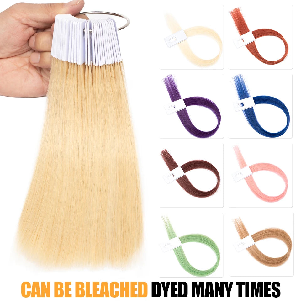 Hairdressing Salon Supplies Swatches Hair Rings for Braids Human Hair Paint Strands Color Ring for Painting Test Sample YOKAS