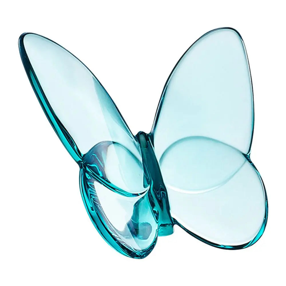 Multiple Color Crystal Butterfly Figurines Reflective Clear Crystal Glass Butterfly Ornament Vivid Super Winkling