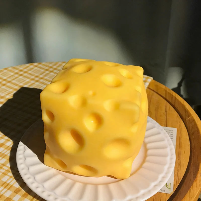 Cheese Squishy Stress Toy | Slow Rebound Squeeze Fidget Ball