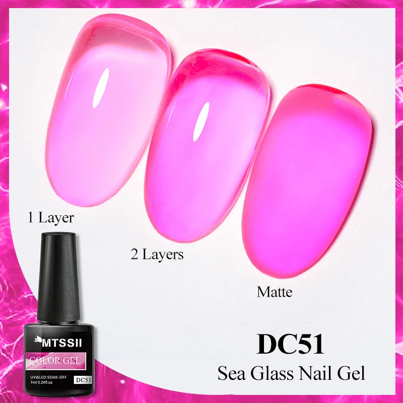 Mtssii 7ml Neon Snowflake Gel Nail Polish Fluorescent Gel UV LED Semi Permanent Glitter Snow Sequins Nails Art Design Varnishes