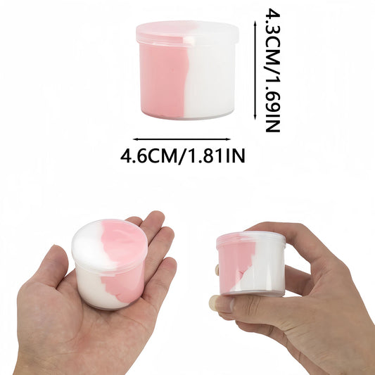 70ml Butter Fluffy Slime Kit Fruit Bicolor Slime Super Soft Non-Sticky and Scented for Kids Ideal Birthday Party Favor Gift
