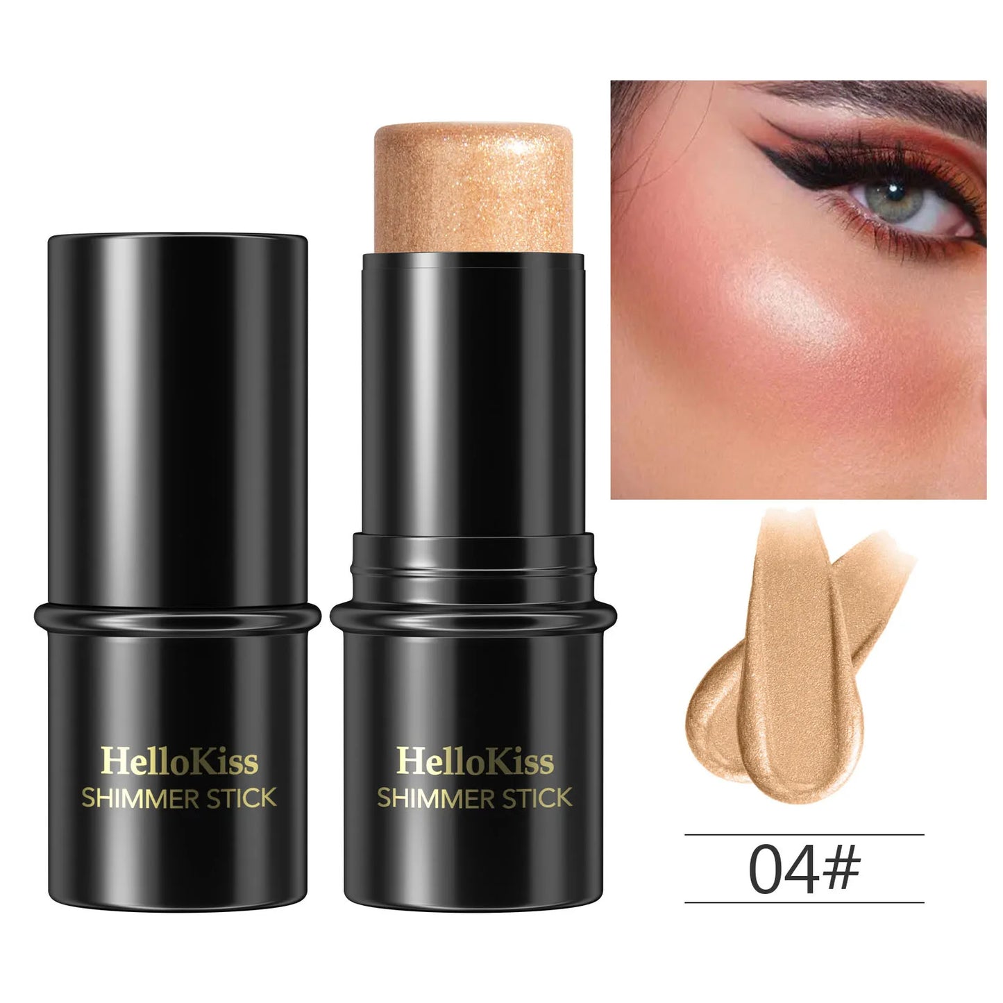 Highlighter & Bronzer Stick Gesigverhelderende Blusher Rouge Verbloemer Pen Langdurige Korrektor Neusskadu Kontoerering Skoonheidsmiddels 