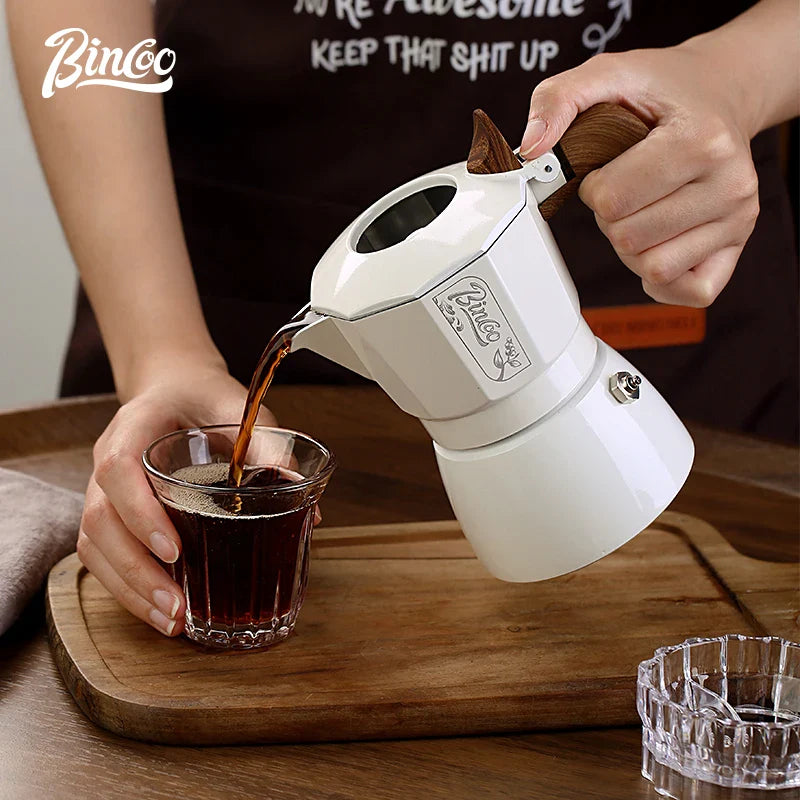 Double-valve Italian Moka Pot Aluminum Coffee-0