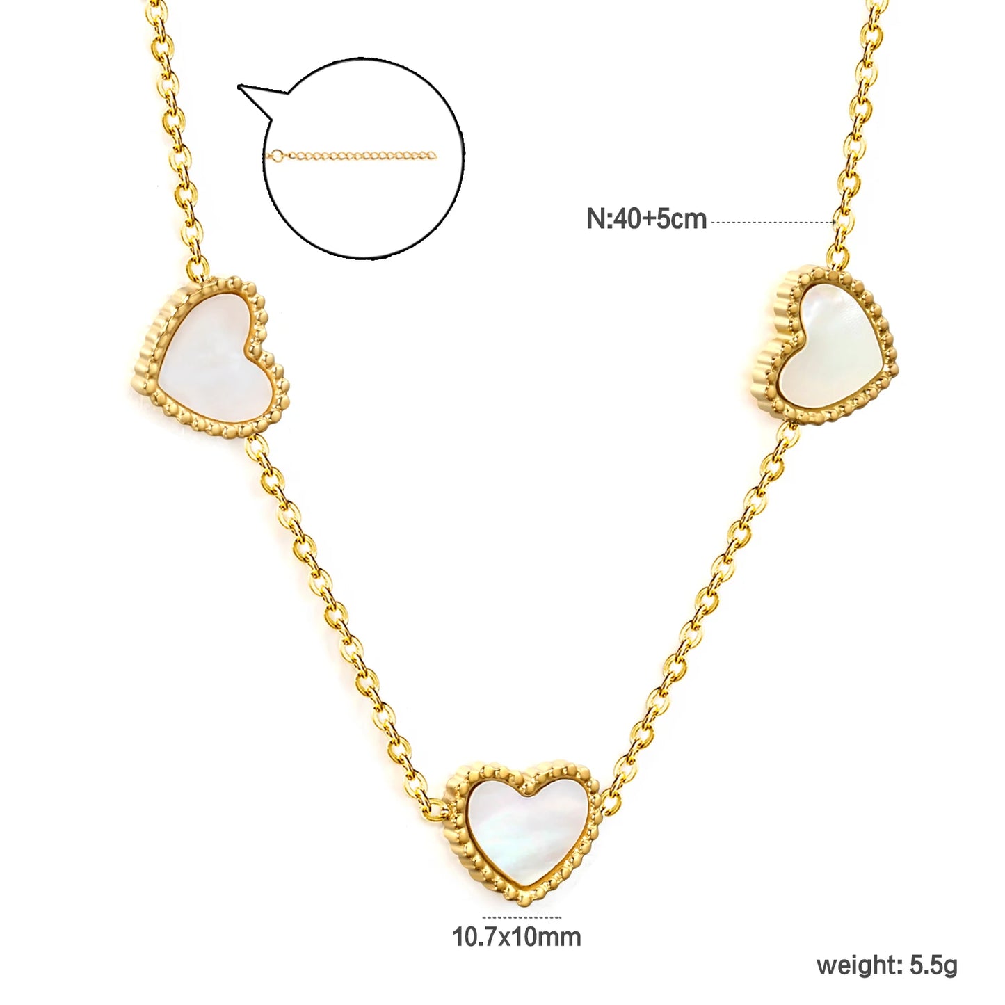 ASONSTEEL Stainless Steel Cubic Zirconia Pendant Necklace Charm Gold Color For Women Crystal Jewelry Choker Necklace Waterproof