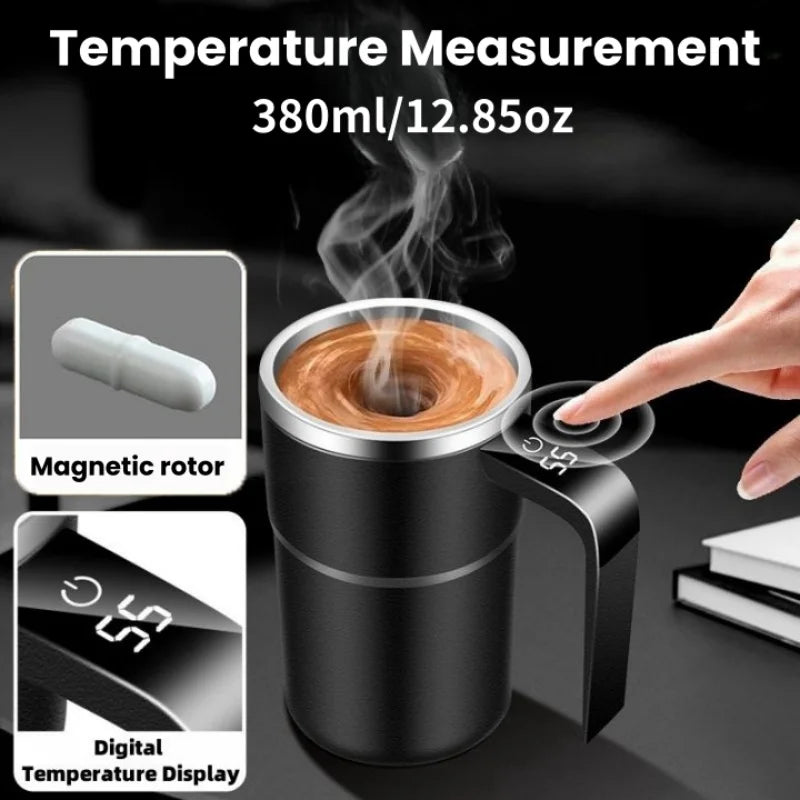 Coffee Self Mixing Mug Waterproof Food Safe Coffee Mug USB Rechargeable Automatic-0