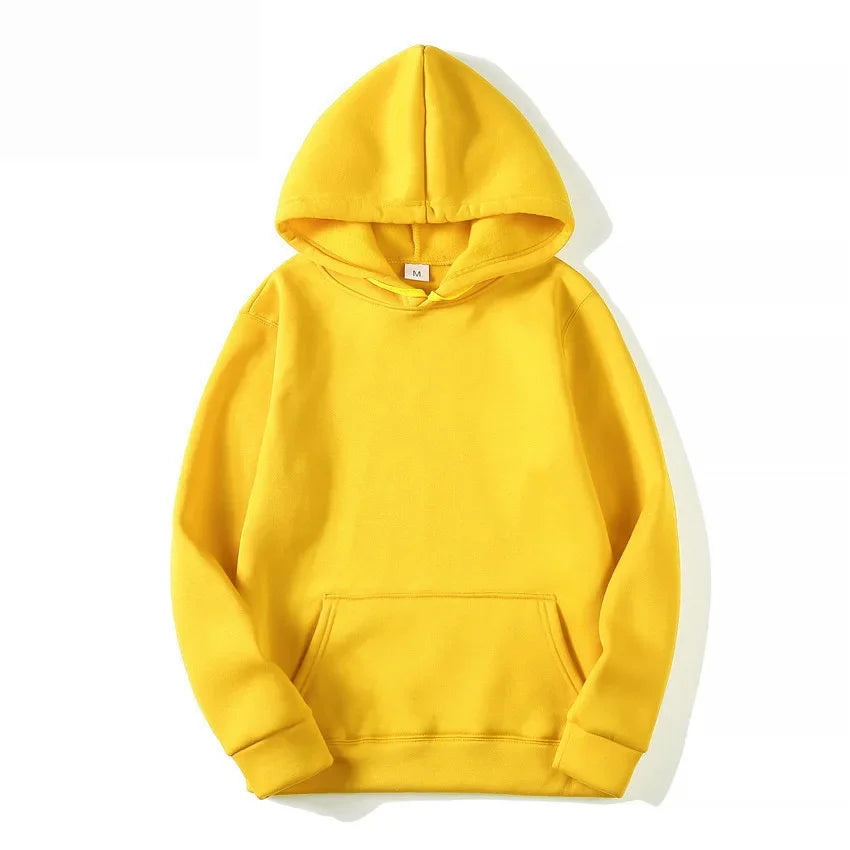 Plain - Casual Hoodie Sweatshirts