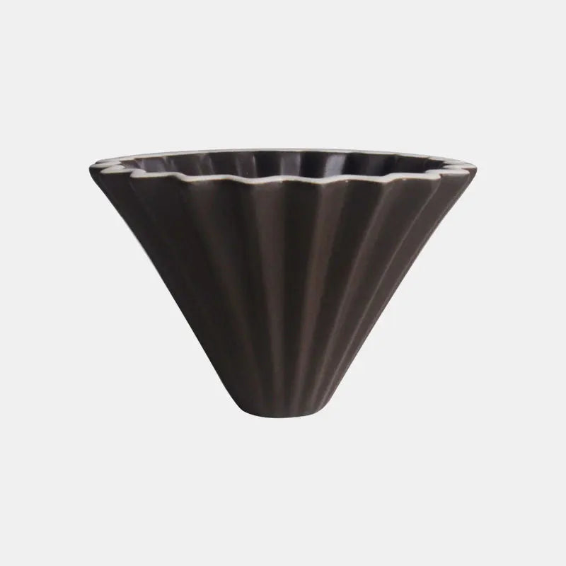 StepUp Coffee Origami Ceramic Pour Over Dripper, Handmade Cone Brewer-21