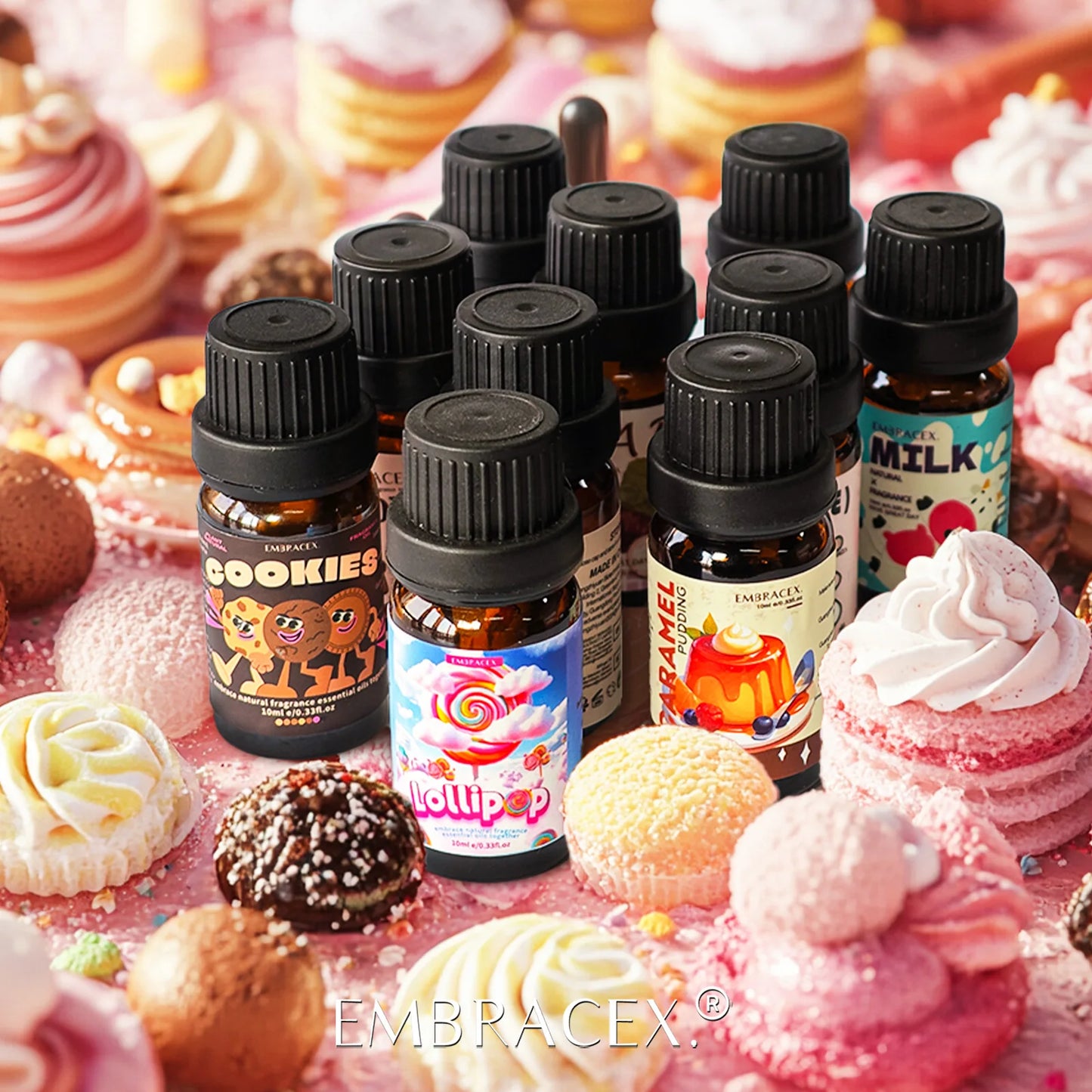 18 type Gourmet Essential Oils Vanilla Coconut Coffee Chocolate For Diffusers Candles Making Gifts For Women Perfume Skincare