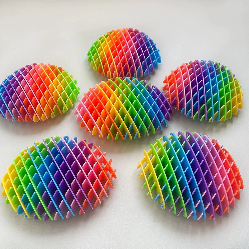 3D Telescopic Decompression Elastic Mesh Toys Stress Relief Small Worm Decompression Artifact Portable Fidgets Worm Novel Toys