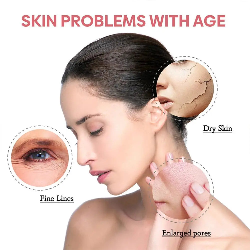 5 In 1 Fade fine lines Firming Face Serum Moisturizing brightning Vitamin C Hyaluronic Acid Facial Serum Shrink Pores Skin Care-4