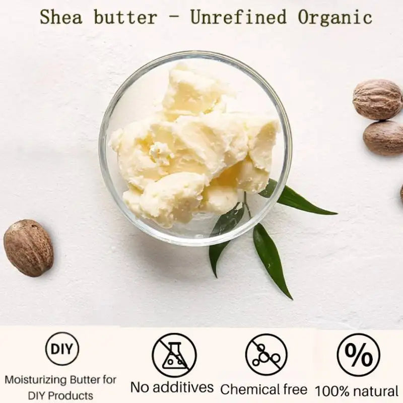 Dimollaure 50g Natural Organic Unrefined Shea Butter Maternity Stretch Marks Repair Body Massage Skin Care Smooth Cosmetics Raw
