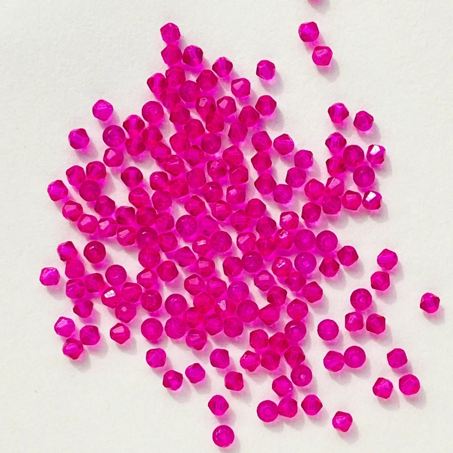 100pcs Multicolor Crystal Bicone Shaped Beads Loose Spacer Glass Beads for Jewelry Making Bracelet Necklace Earring Accessories