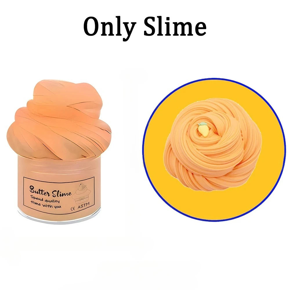 12 piece butter slime set, party gifts, prizes, puzzle toys, stress relief toy 50ml, birthday gifts for children boys and girls