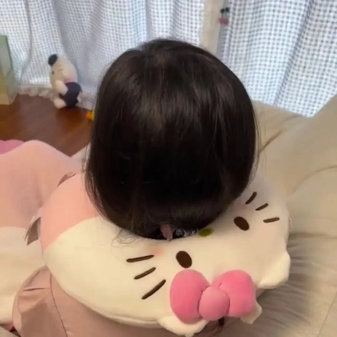 Sanrio Cute U-shaped Neck Pillow Hello Kitty Purin Pochacco Portable Nap Pillow Perfect for Neck Support Kuromi Plush Toy