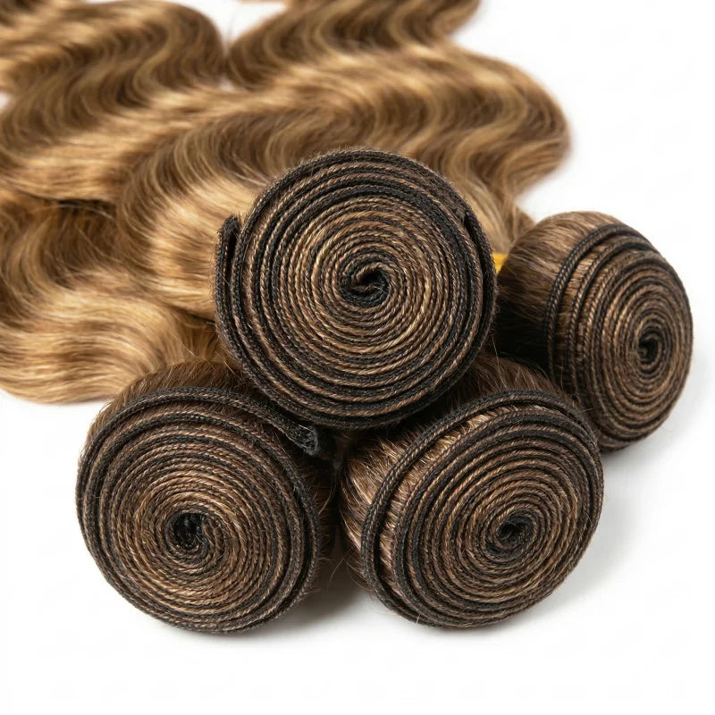 14-30 Inch Ombre Body Wave Human Hair Bundles Highlight Human Hair Unprocessed Blonde Raw Hair Bundle Weave Extensions