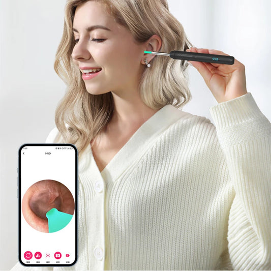 Ear Cleaner with Camera Set HD Ear Sticks Otoscope USB C Charging Endoscope Wax Removal Tool Earpick Ear Cleaning Set NK3