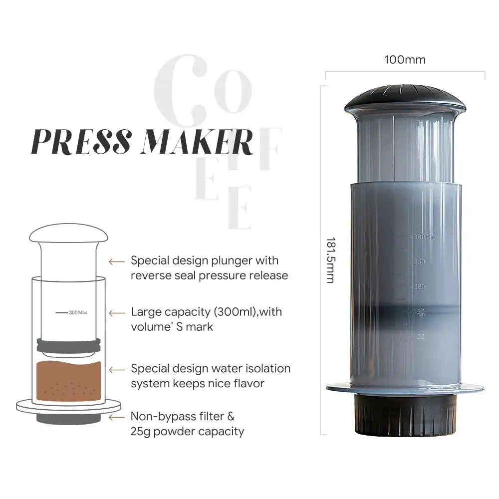 Portable Espresso Coffee Maker Filter Paper for AeroPress-4