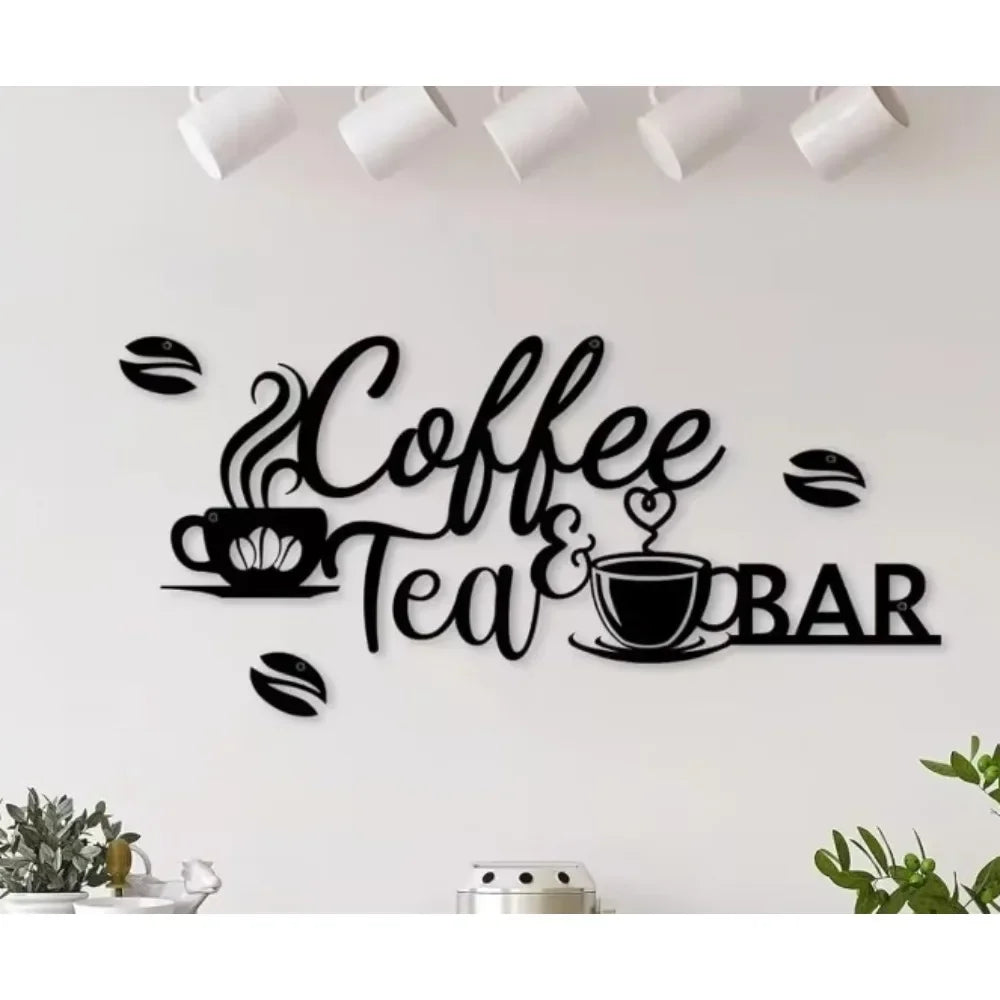 Coffee Bar Sign - Rustic Wall Art for Home Decor-0