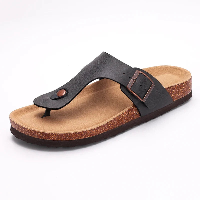 Soft Cork Thong Flip Flops