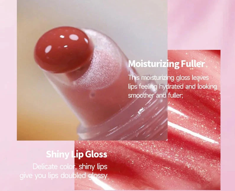 Cherry Jelly Moisturizing Line Reducing Lip Gloss - Plumper by PECOLOVERS