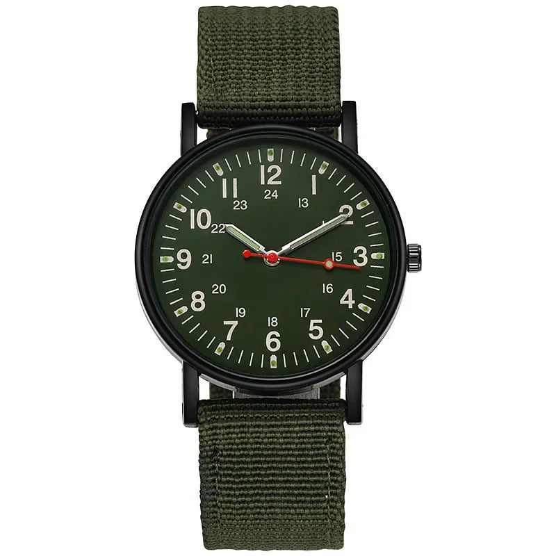Canvas Strap Outdoor Military Watch