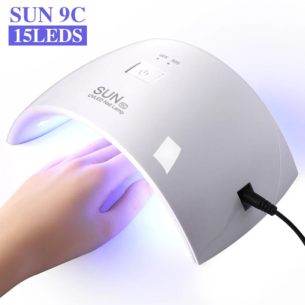 Limegirl Portable Nail UV Light Phototherapy Machine USB Manicure Dryer Lamp for Nails Polish UV Gel Drying Salon Equipment Tool