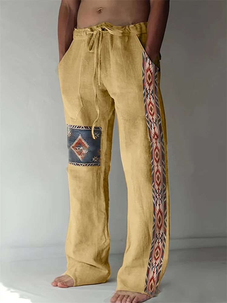 2025 Spring And Summer New Graffiti Drawstring Long Men's Sweatpants 3D Printed Beach Pants Men's Clothing Ground Casual Pants