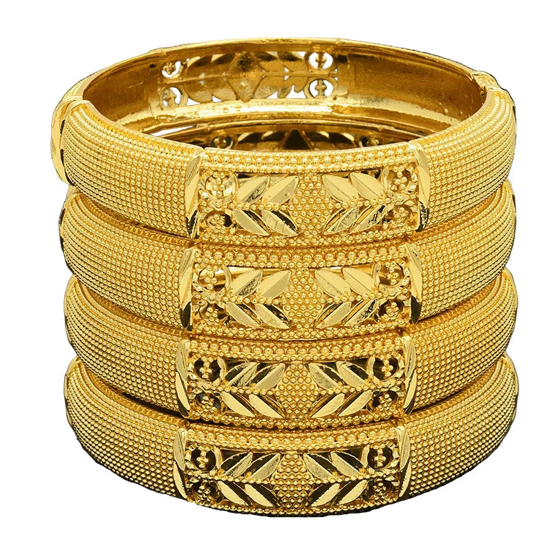 NNEOBA Bangles Gold 24K Plated for Women-0